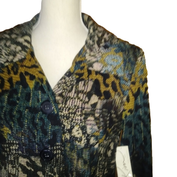 Kim Rogers Petite Multi-Color Animal Print Jacket - Picture 10 of 11
